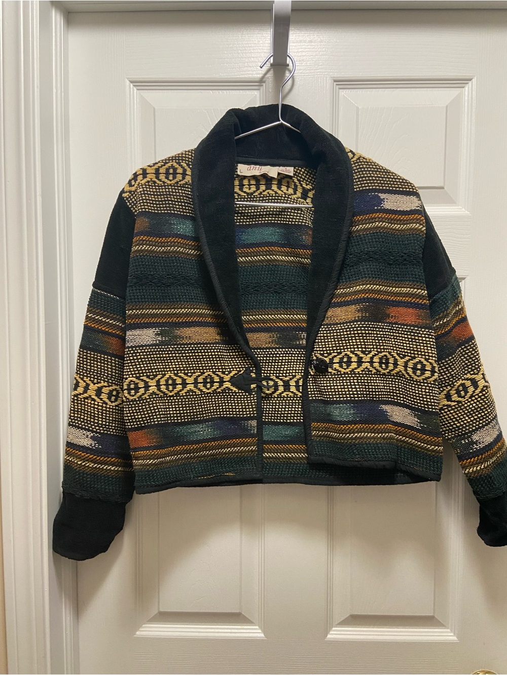 Vintage Anu by Natural jacket sz Small 100% cotton - Colorful